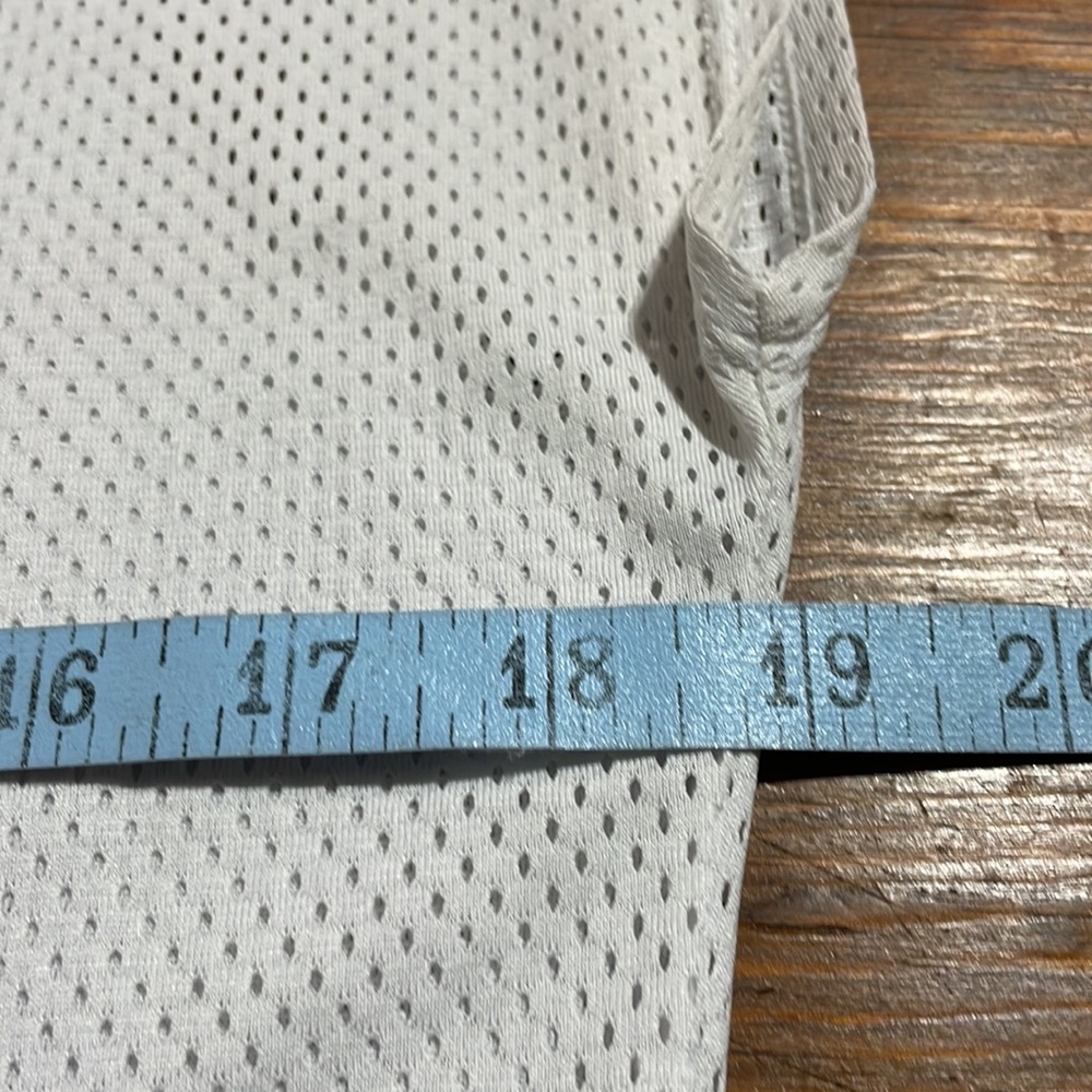 Reebok White Logo Jersey Workout Short Sleeve Shirt - Picture 5 of 6